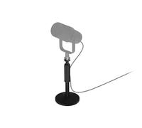 Genesis Thulium 350D Table Microphone Stand - Height Adjustable 20-32 cm, Heavy Non-Slip Base, 3/8 Inch Thread + 5/8 Inch Adapter, Stable Desktop Mic Stand for Streaming, Podcast, Studio, Gaming