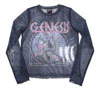 Genesis Women's Bird Hand Long Sleeve Mesh Crop Top in Navy | Size: XL Genesis Navy XL
