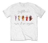 Rockoff Trade Men's Genesis Turn It on Again T - Shirt, White (White White), X-Large