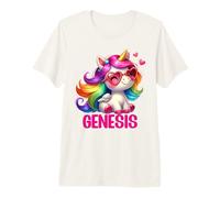 Genesis Unicorn Name Personalized Design Premium T-Shirt
