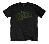 Genesis Unisex Adult Vintage Logo T-Shirt Black/Green S