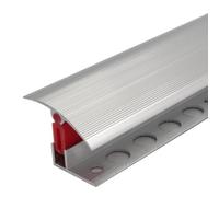 Genesis Value 5 Pack Ttc 40mm Aluminium Door Threshold T Bar Trim Adjustable Height Pivots Easy Clip Bright Silver
