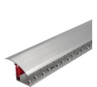 Genesis Value 5 Pack Ttg 40mm Aluminium Door Threshold Strip Adjustable Height Pivots Easy Clip Carpet Bright Silver