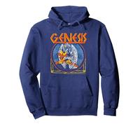 Genesis Vintage Bird Pullover Hoodie, Adult Unisex, Navy Blue, Medium