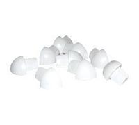 Genesis White Round Edge PVC Trim External Corner (8mm) x 4