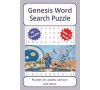 Genesis Word Search Puzzle: Word searches about Genesis, with easy to read print | 6 x 9 inches. 110 pages | 50+ puzzles _ Gifts for Vacations, Holidays.