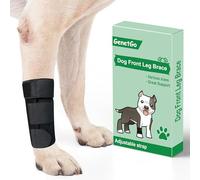 GenetGo Dog Canine Front Leg Brace Paw Compression Sleeve Joint Wraps - Protects Wounds Stop Licking & Prevents Injuries, Sprains Helps with Loss of Stability from Arthritis - Large