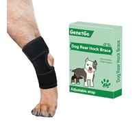 GenetGo Dog Canine Rear Leg Hock Joint Brace Compression Wrap Brace Dog Leg Sleeve Protects Wounds Heals Prevents Injuries and Sprains Helps with Loss of Stability from Arthritis (X-Large)