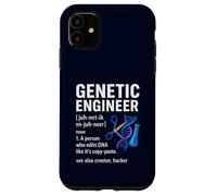 Genetic Engineer Definition Funny DNA CRISPR Biology Lab Case for iPhone 11