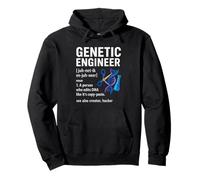 Genetic Engineer Definition Funny DNA CRISPR Biology Lab Pullover Hoodie