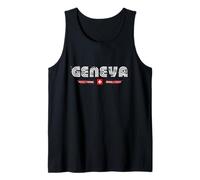 Geneva Switzerland 70s 80s Retro Type Graphic Tank Top