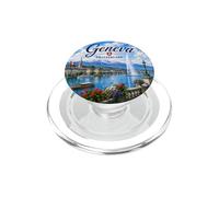 Geneva Switzerland Rhone River Maison Tavel PopSockets PopGrip for MagSafe
