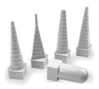 GENGENER 4Pcs/Set Hand-Held Four-Type Tower Winding Rod Bobbin Tower Hand Winding Rod Jewelry Beaded Modeling Tool