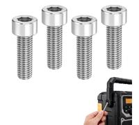 GengHeXIN 4Pcs M6×14 Hex Screws SE9076146A For Makita Radio | Stainless steel M6×14mm hex screws OEM SE9076146A, replacement for Makita site radio handle fixing