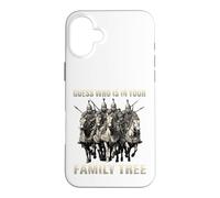 Genghis Khan DNA humor motif Mongol Empire Golden Horde Case for iPhone 16 Plus