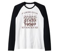 Genghis Khan Humor Mongol Empire Golden Horde Raglan Baseball Tee