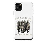 Genghis Khan humor motif Mongol Empire Golden Horde riding Case for iPhone 11 Pro Max