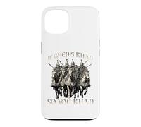Genghis Khan humor motif Mongol Empire Golden Horde riding Case for iPhone 13