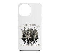 Genghis Khan humor motif Mongol Empire Golden Horde riding Case for iPhone 13 Pro Max