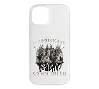 Genghis Khan humor motif Mongol Empire Golden Horde riding Case for iPhone 14