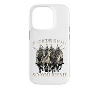 Genghis Khan humor motif Mongol Empire Golden Horde riding Case for iPhone 14 Pro