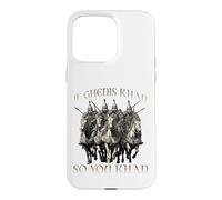 Genghis Khan humor motif Mongol Empire Golden Horde riding Case for iPhone 15 Pro Max