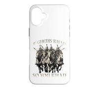 Genghis Khan humor motif Mongol Empire Golden Horde riding Case for iPhone 16 Plus