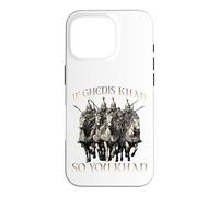 Genghis Khan humor motif Mongol Empire Golden Horde riding Case for iPhone 16 Pro