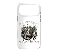 Genghis Khan humor motif Mongol Empire Golden Horde riding Case for iPhone 17 Pro Max