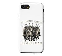 Genghis Khan humor motif Mongol Empire Golden Horde riding Case for iPhone SE (2020) / 7/8