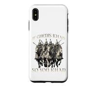 Genghis Khan humor motif Mongol Empire Golden Horde riding Case for iPhone XS Max