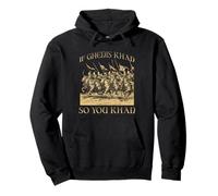 Genghis Khan Mongol Empire Horseman Warrior Golden Horde Pullover Hoodie