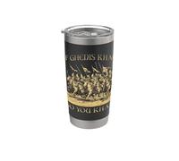 Genghis Khan Mongol Empire Horseman Warrior Golden Horde Stainless Steel Insulated Tumbler