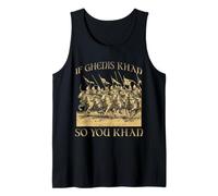 Genghis Khan Mongol Empire Horseman Warrior Golden Horde Tank Top
