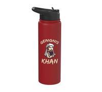 Genghis Khan Mongol History Stainless Steel Insulated Water Bottle