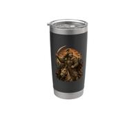 Genghis Khan Mounted Warrior History Fan Mongol Mongolian Stainless Steel Insulated Tumbler