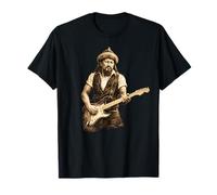 Genghis Khan Playing Electric Guitar Rock Music Superstar T-Shirt