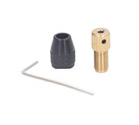 GENGUTOO 3 Jaw Drill Chuck Rotary Tool Self Tightening Collet Connecting Rod Hex Wrench Set for Micro Electric Drill Grinding Polishing (2.0mm Hole) (2.35mm Hole) (3.17mm Hole)