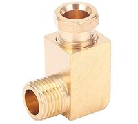 GENGUTOO Brass Rectangular Block Oil Pipe Fitting Elbow Adapter Connection Strong Pressure Resistance Stability High Performance Refinery Fuel (PL610)