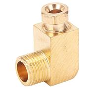 GENGUTOO Brass Rectangular Block Oil Pipe Fitting Elbow Adapter Connection Strong Pressure Resistance Stability High Performance Refinery Fuel (PL410)