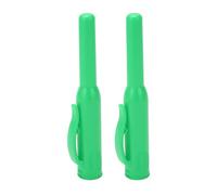GENGUTOO Carpenter Pencil Cover Long Nose Deep Hole Woodworking Marker Covers with Clip Pocket Clip Slip Proof for Working 2Pcs (Green)