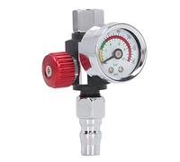 GENGUTOO G1/4in Paint Sprayer Air Pressure Regulator Quick Accurate Regulating Paint Gun Air Adjustment 0 to 10BAR with Metal Plastic Material for Enhanced Painting Experience