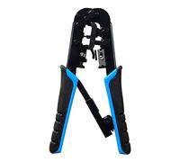 GENGUTOO Net Cable Crimping Tool Multifunctional 3 in 1 Ratchet Pliers Suitable for RJ12 RJ45 Heads