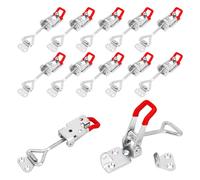 GENHAKON 12 Pack Toggle Latch Clamps, 4002 Duty U-hook Latches for Wood Boxes and Woodworking Craft, Adjustable Clamp with 485lbs Holding Capacity