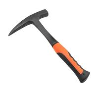 GENHAKON 28 oz Rock Pick Hammer - 12 Inch All Steel With Pointed Tip and Shock Reduction Grip for Mining