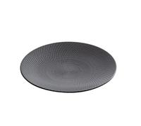GENHAOSAN Plates Hotel Club Tableware Creative Black Western Steak Flat Plate Home Dish Plate Dinner Dinnerware(L)