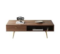 GENHAOSAN Side Tables Bedroom Nordic Simple Wooden Coffee Table TV Cabinet Living Room Small Apartment Light Luxury Rectangular Modern Coffee Tables For Living Room