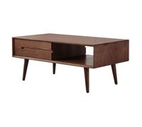 GENHAOSAN Side Tables Bedroom Storage Cabinet Solid Wood Coffee Table Nordic Tea Modern Small Apartment Simple Side Coffee Tables For Living Room(120cm)