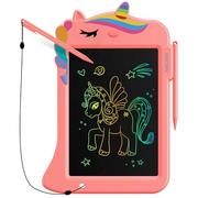 Genialba 8.8inch Unicorn LCD Tablet, Colorful Screen Writing Board, Educational Toys for 2-6 Year Old Girls (Pink) Christmas & Birthday Gifts