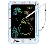 Genialba LCD Writing Tablet for Kids, Colorful Screen Drawing Board for 3-7 Year Old Boys & Girls - Educational Toys for Birthday & Christmas (Penguin)